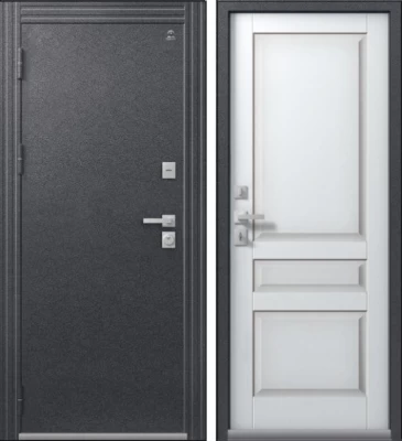 Дверь Термо-2 Антрацит Муар - Кашемир Белый