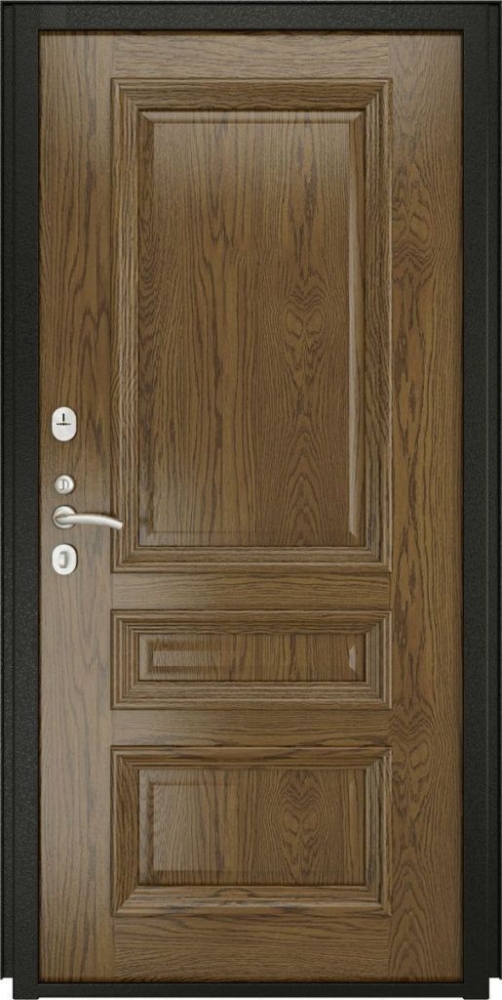 Входная дверь ДвериПРО L-43 Фараон-2 (16мм, светлый мореный дуб) DPRO196035 внутренняя сторона